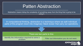 Pattern Recognition Generalisation Abstraction.pptx