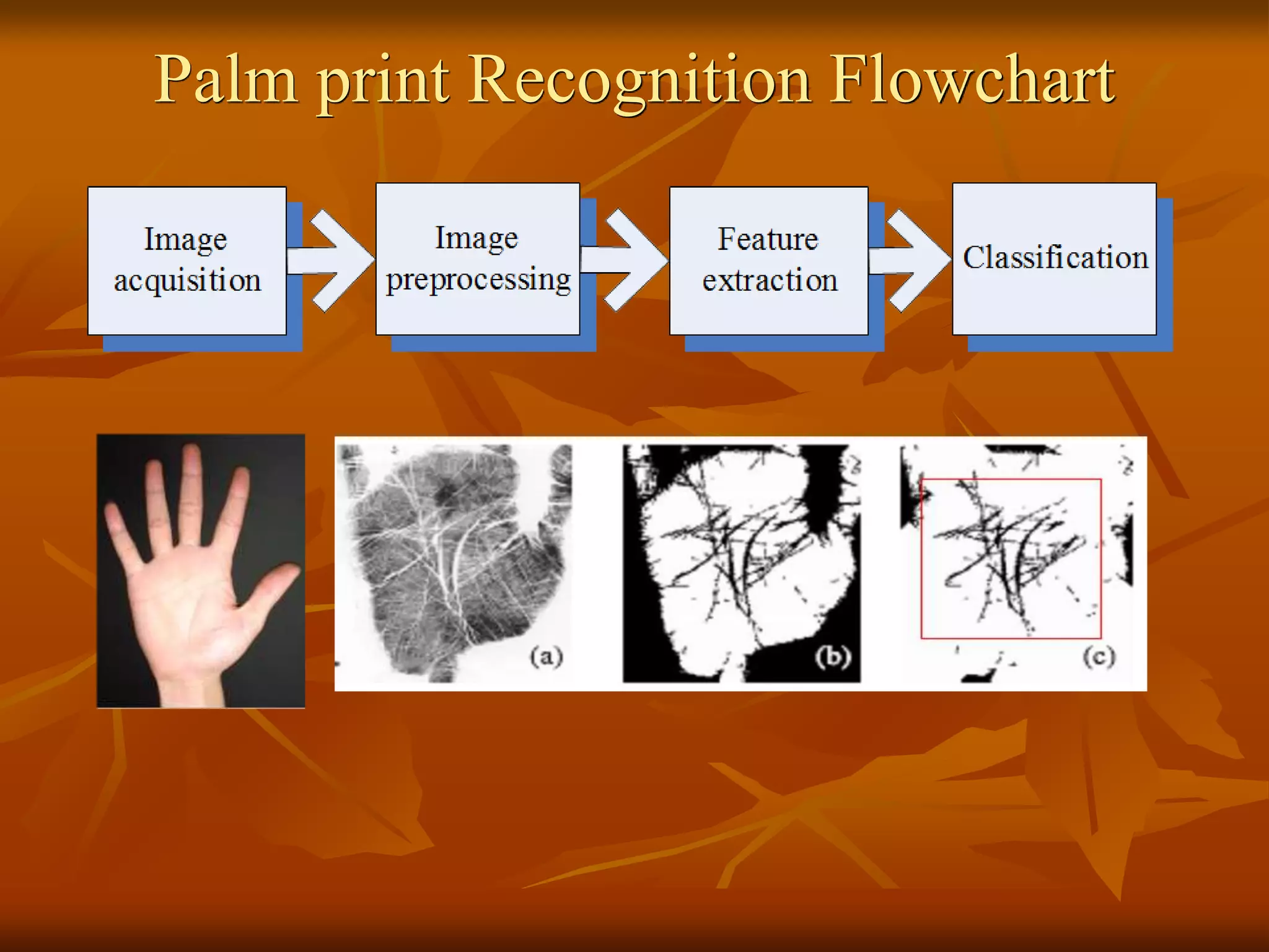 Palm print Recognition Flowchart
 