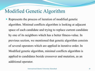 Modified Genetic Algorithm for Solving n-Queens Problem | PPTX