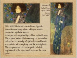 Pattern Rhythm and Texture and Gustav Klimt