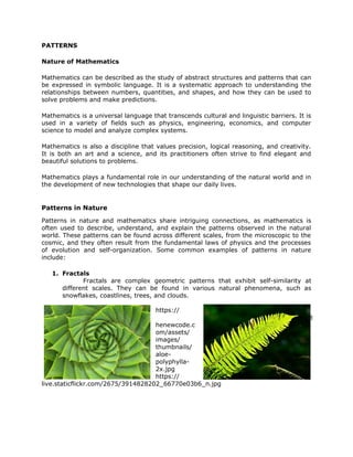 PATTERNS ( Mathematics in the modern world)-1.docx
