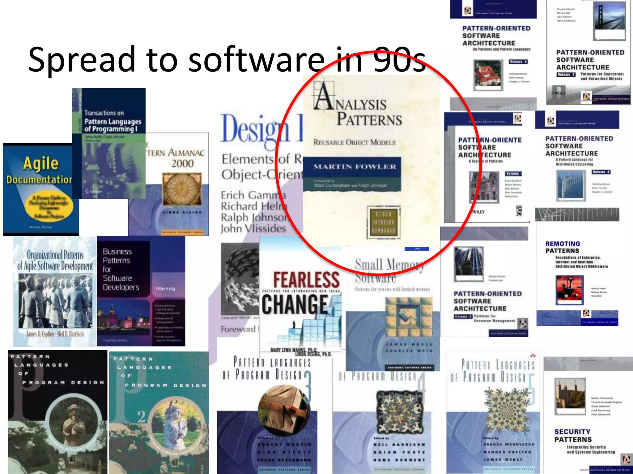 Spread to software in 90s
 