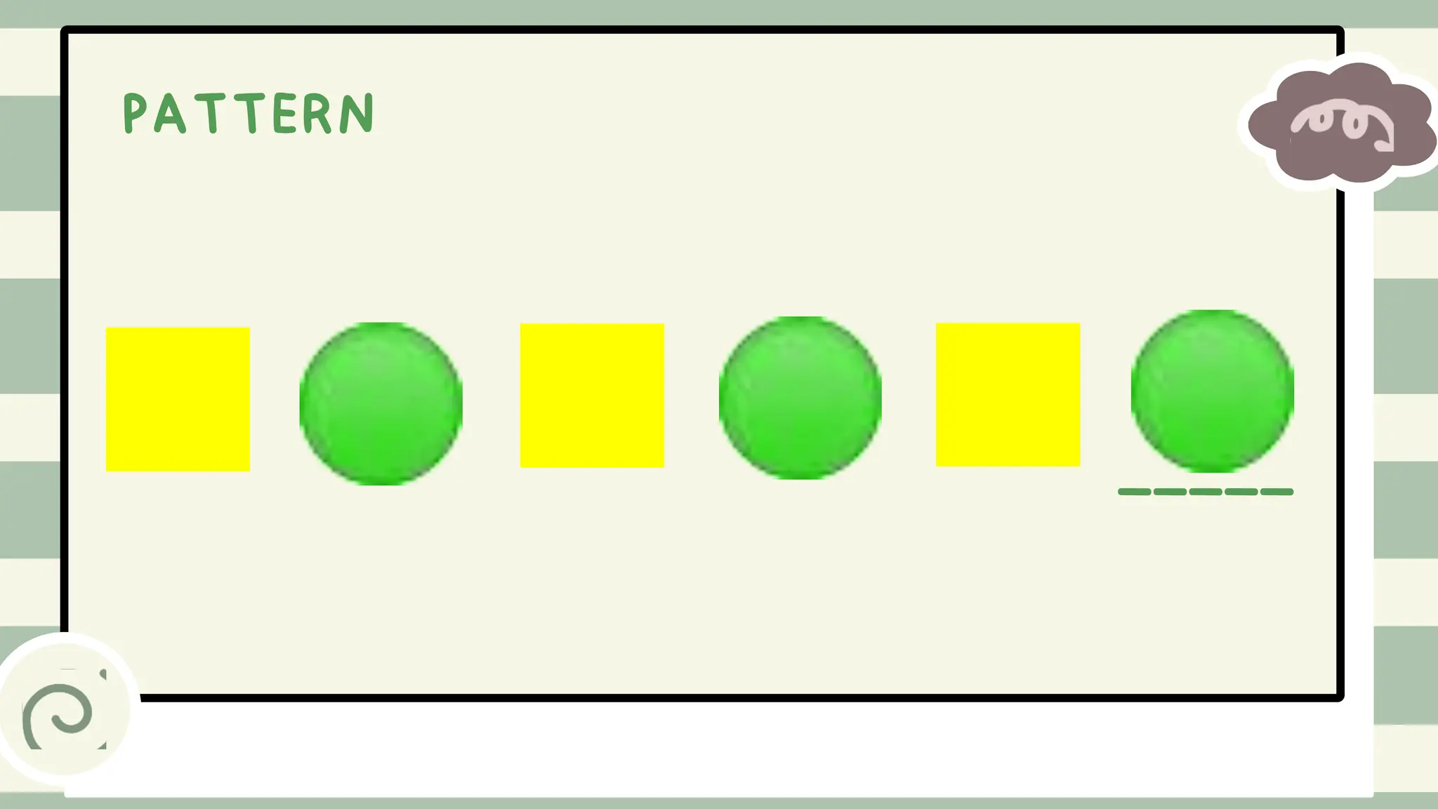 Determines the missing term/s in a given continuous pattern using one ...