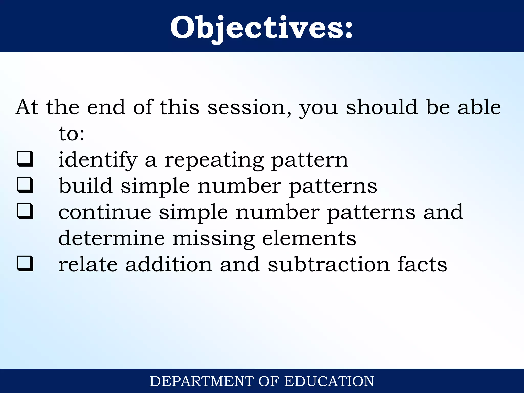 Patterns and-algebra-grade-2 powerpoint | PPT