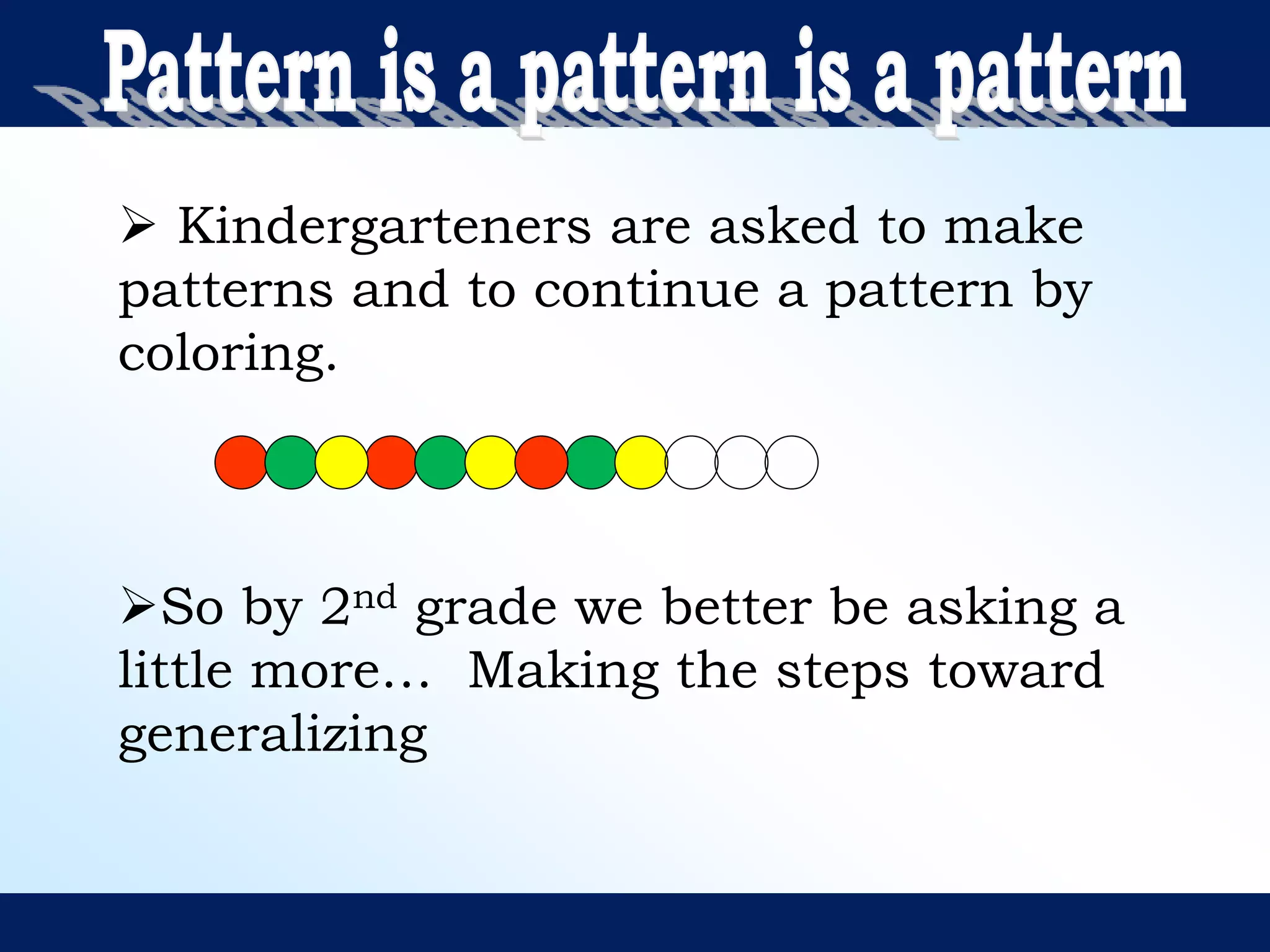 Patterns and-algebra-grade-2 powerpoint | PPT