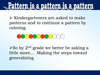 Patterns and-algebra-grade-2 powerpoint | PPT