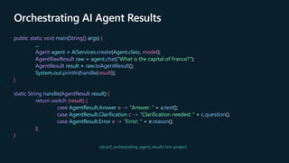 Orchestrating AI Agents Using Advanced Java Pattern Matching Techniques ...