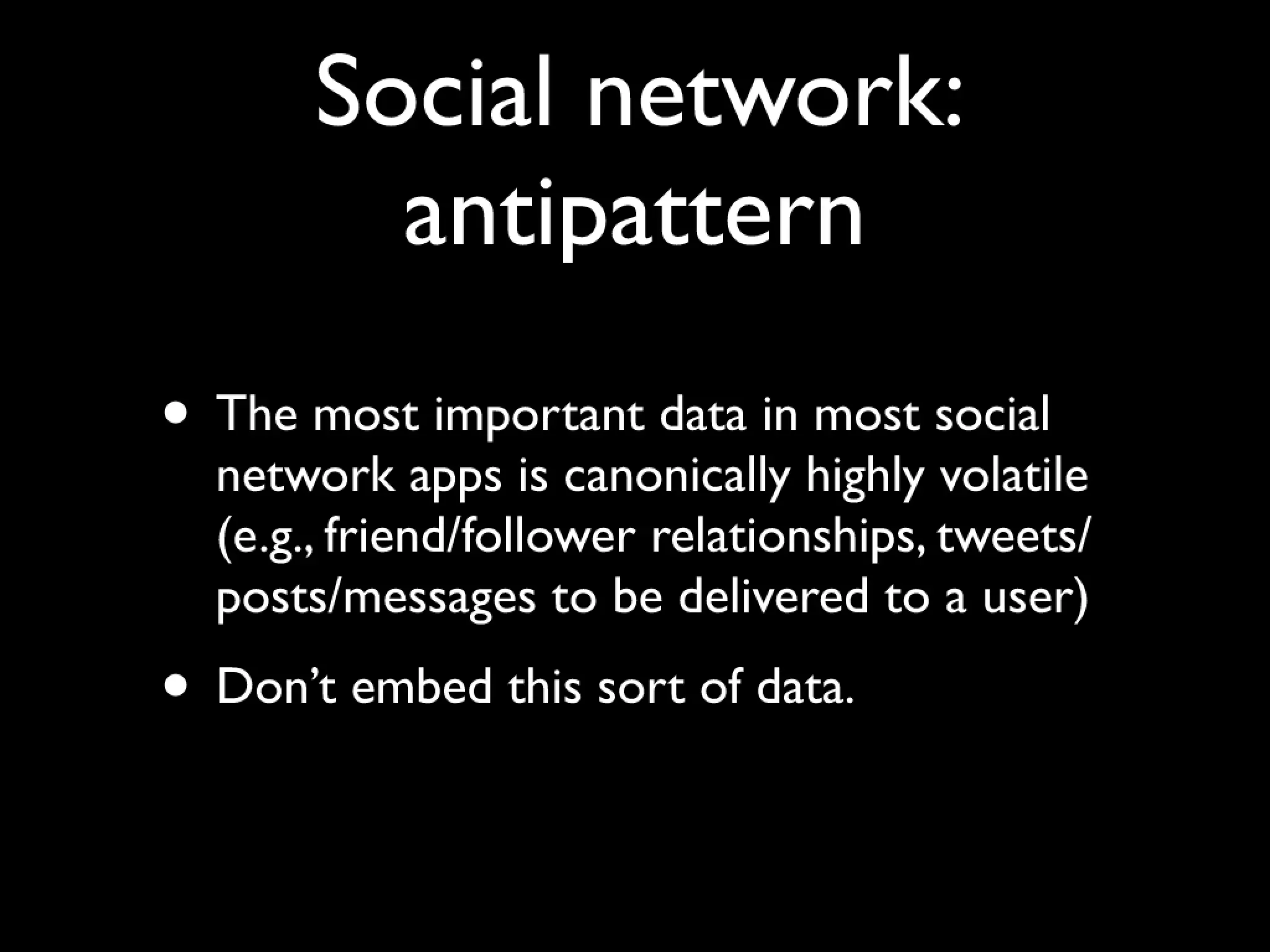 Patterns and antipatterns