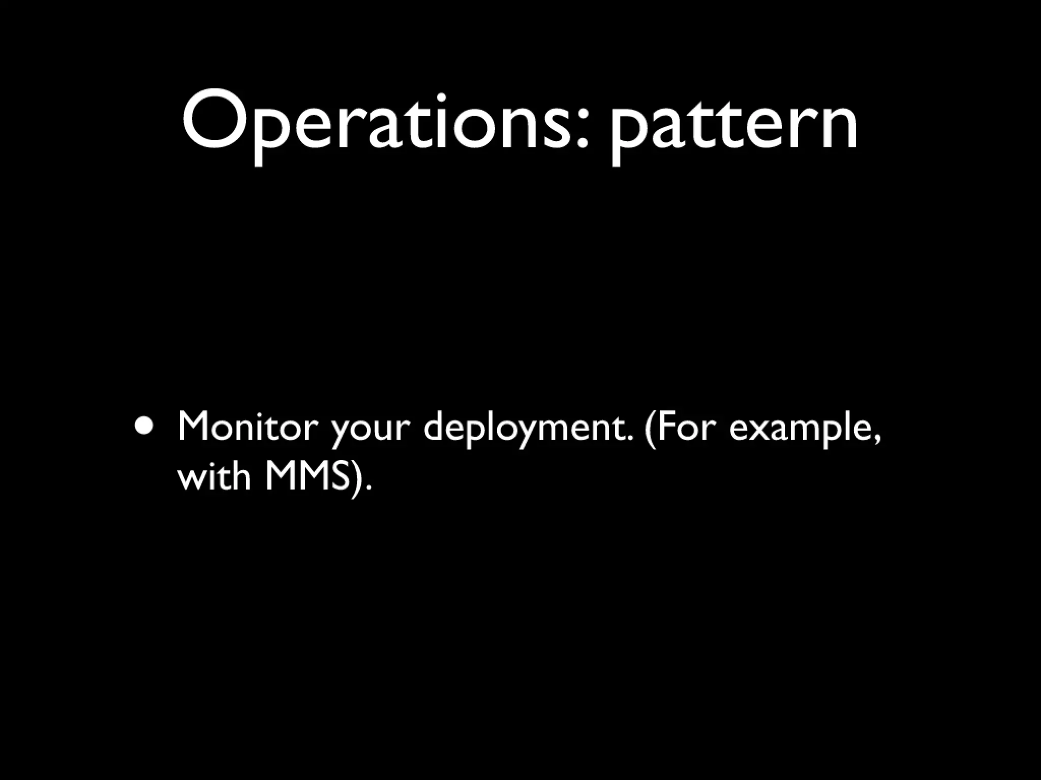 Patterns and antipatterns