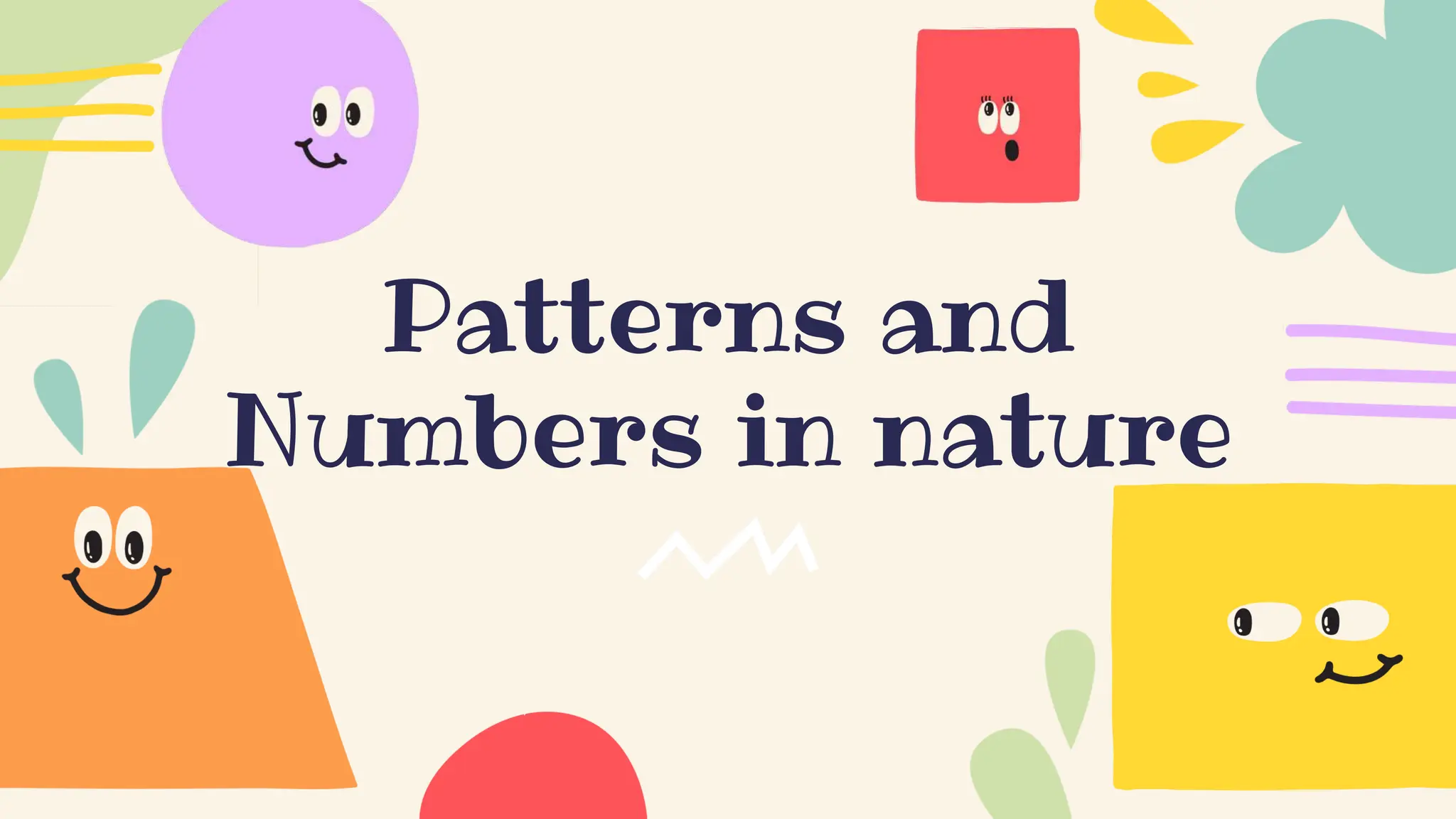 Patterns and
Numbers in nature
 