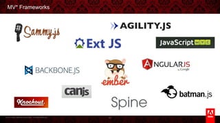 © 2013 Adobe Systems Incorporated. All Rights Reserved.
MV* Frameworks
63
 