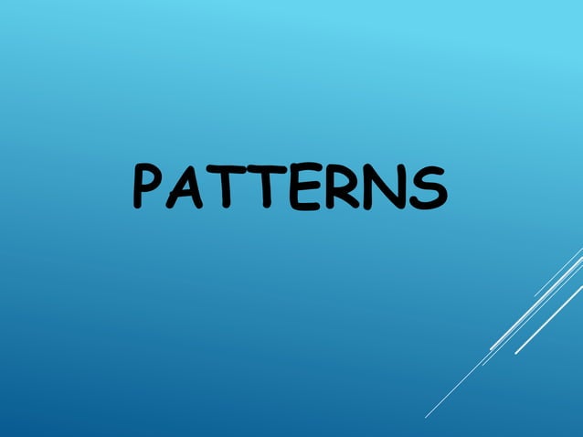 Patterns and sequences | PPT
