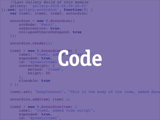 Code
 