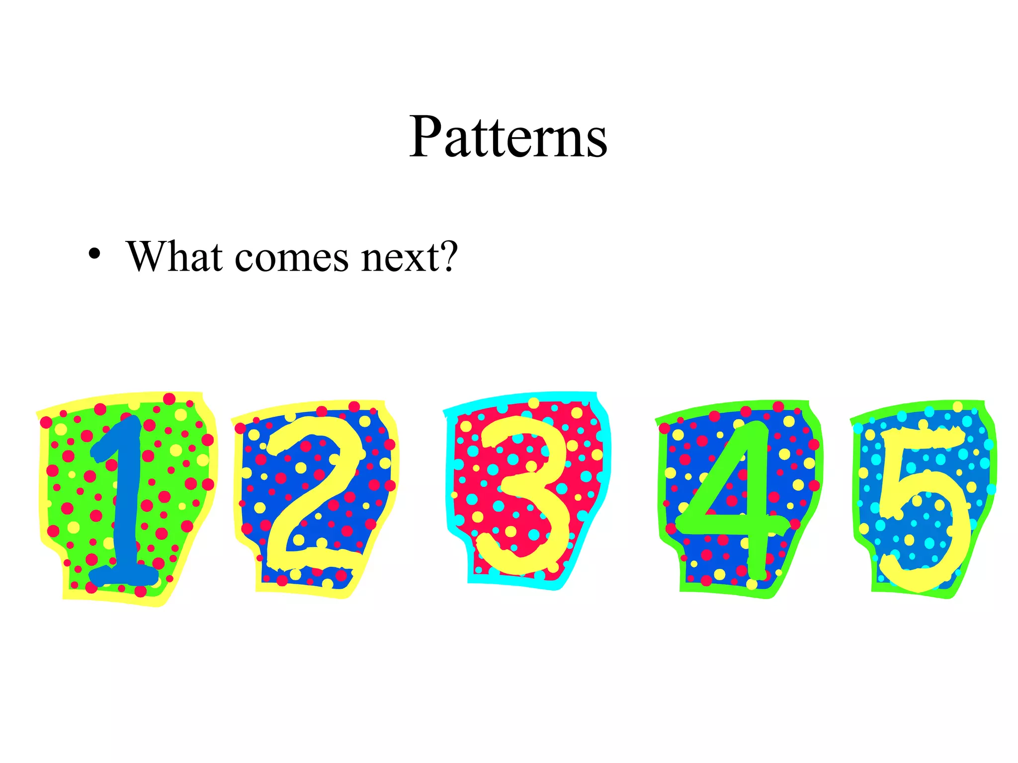 Patterns (math) | PPT