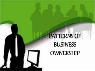 PATTERNS OF
BUSINESS
OWNERSHIP
 