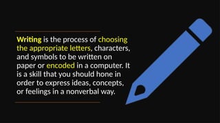Compatible Written Images Reading and Writing - Patterns and Properties of Well Written Text | PPTX