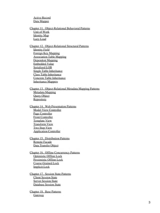 Patterns of enterprise application architecture | PDF