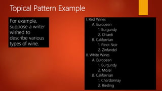 Patterns of organization | PPTX