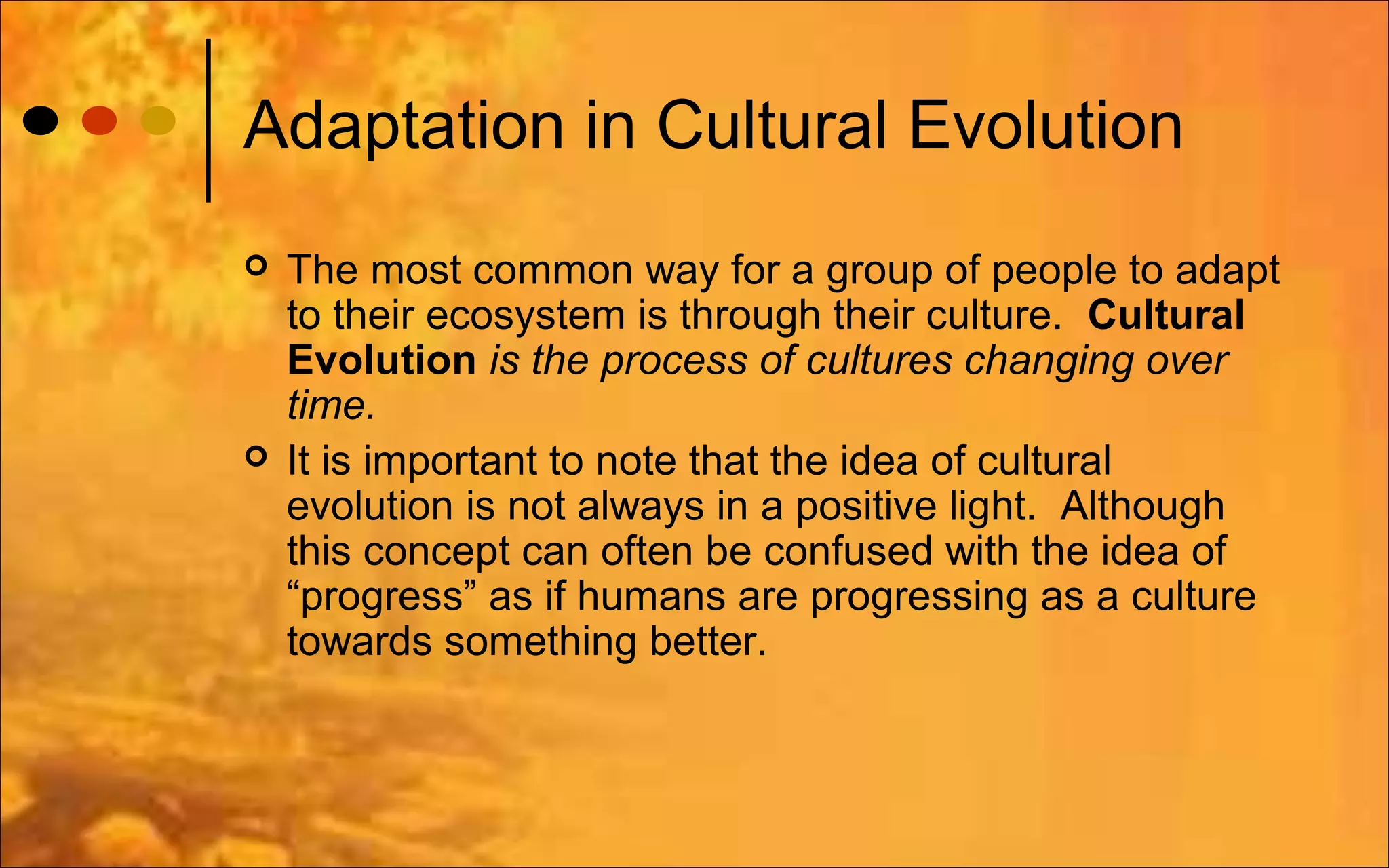 Patterns of subsistence PPT