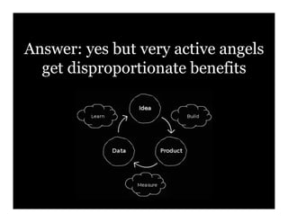 Answer: yes but very active angels
  get disproportionate benefits
 