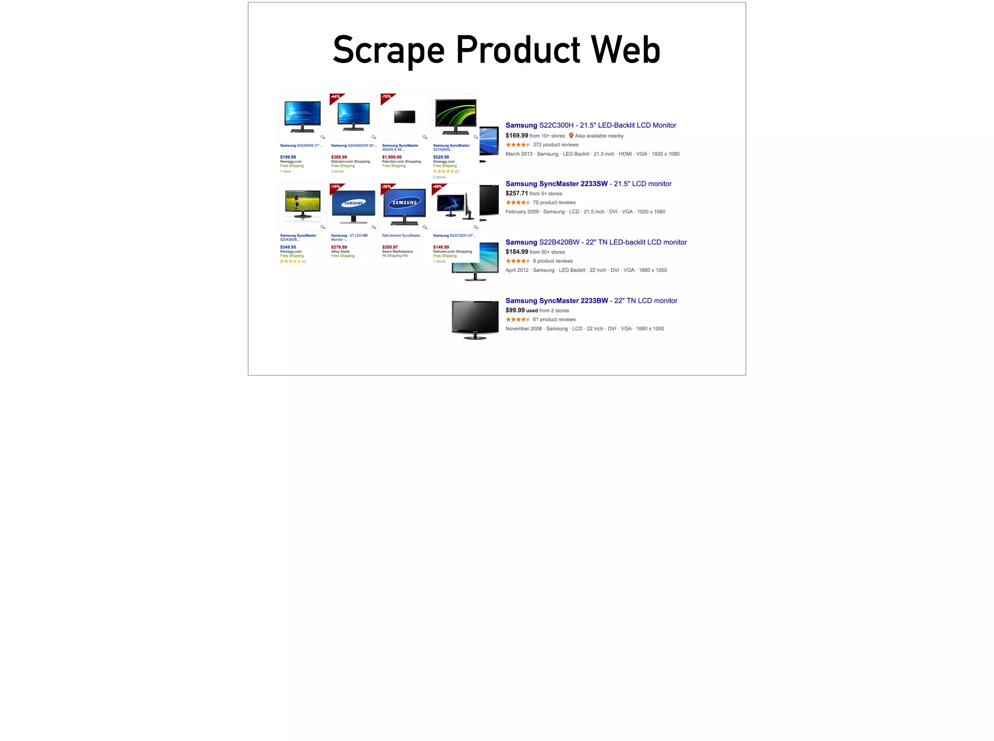 Scrape Product Web
 