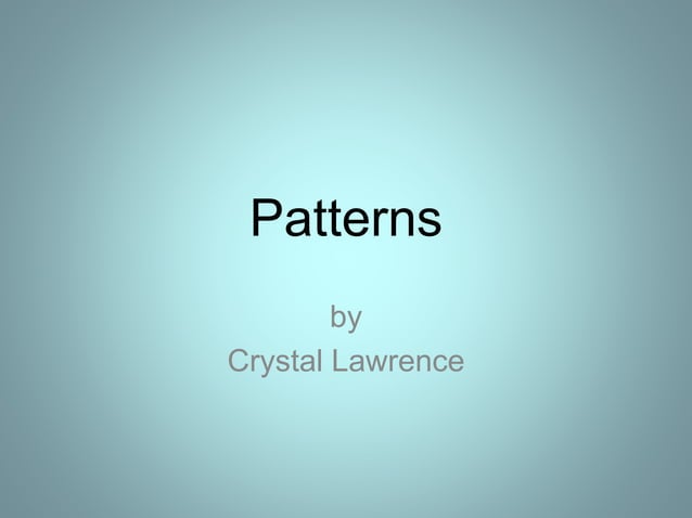 Patterns powerpoint | PPTX