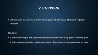 Assessment and management of Pattern Strabismus | PPTX