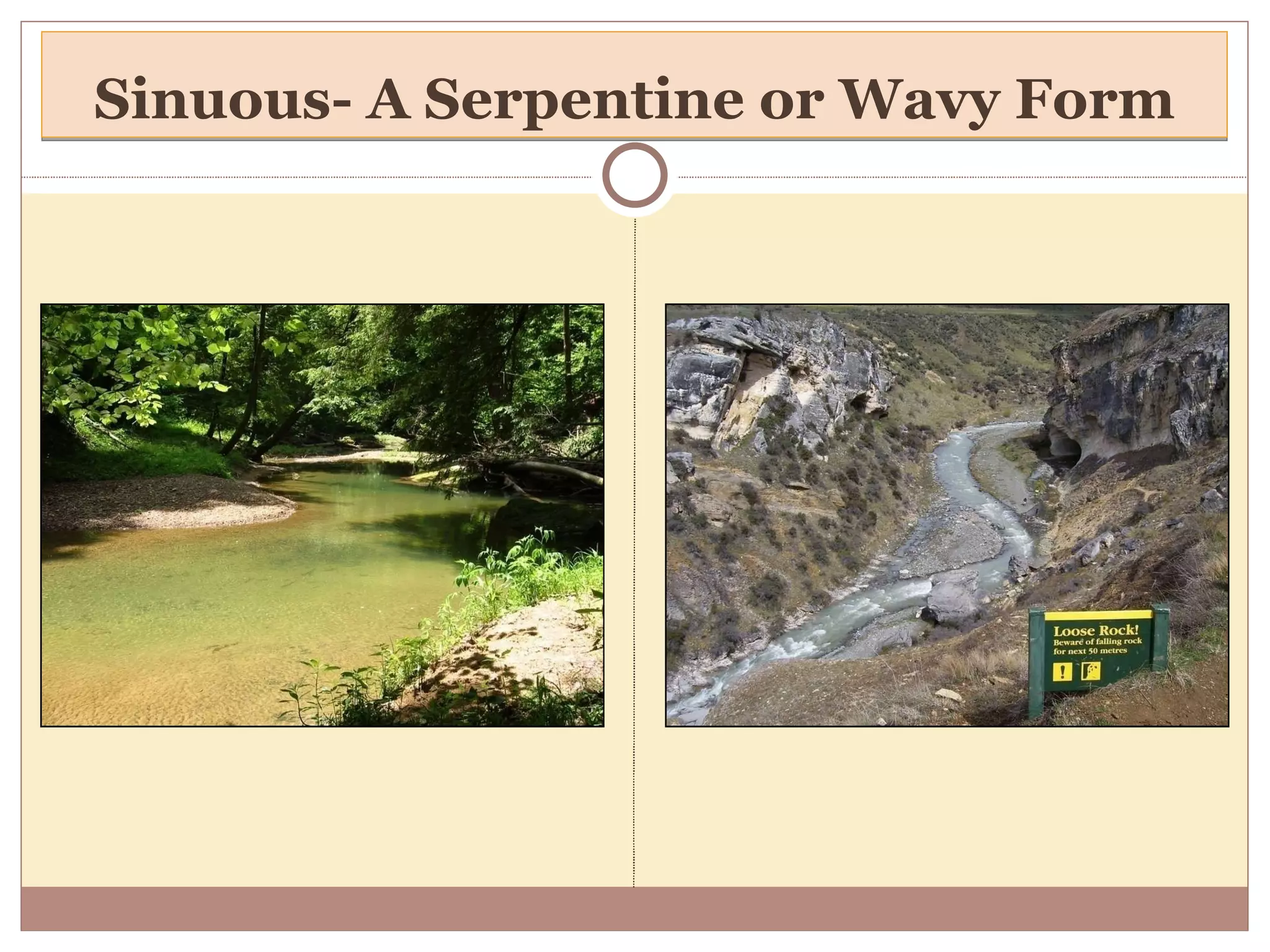 Sinuous- A Serpentine or Wavy Form 