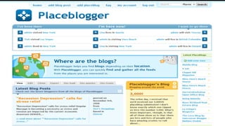 Screenshot	
  of	
  Placeblogger	
  
 