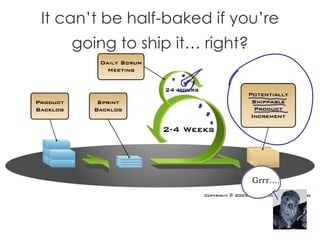 It can’t be half-baked if you’re going to ship it… right? Grrr…. 