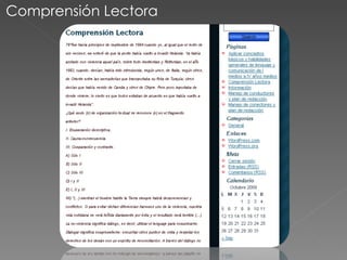 Comprensión Lectora