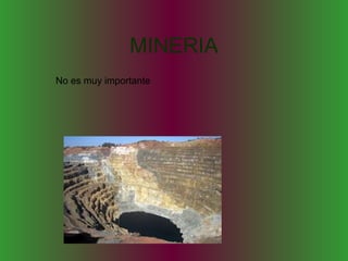 MINERIA
No es muy importante
 