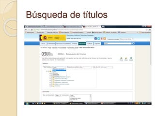 Búsqueda de títulos
 