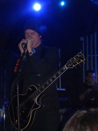 Paul Banks of Interpol performing at Stubb's in Austin TX