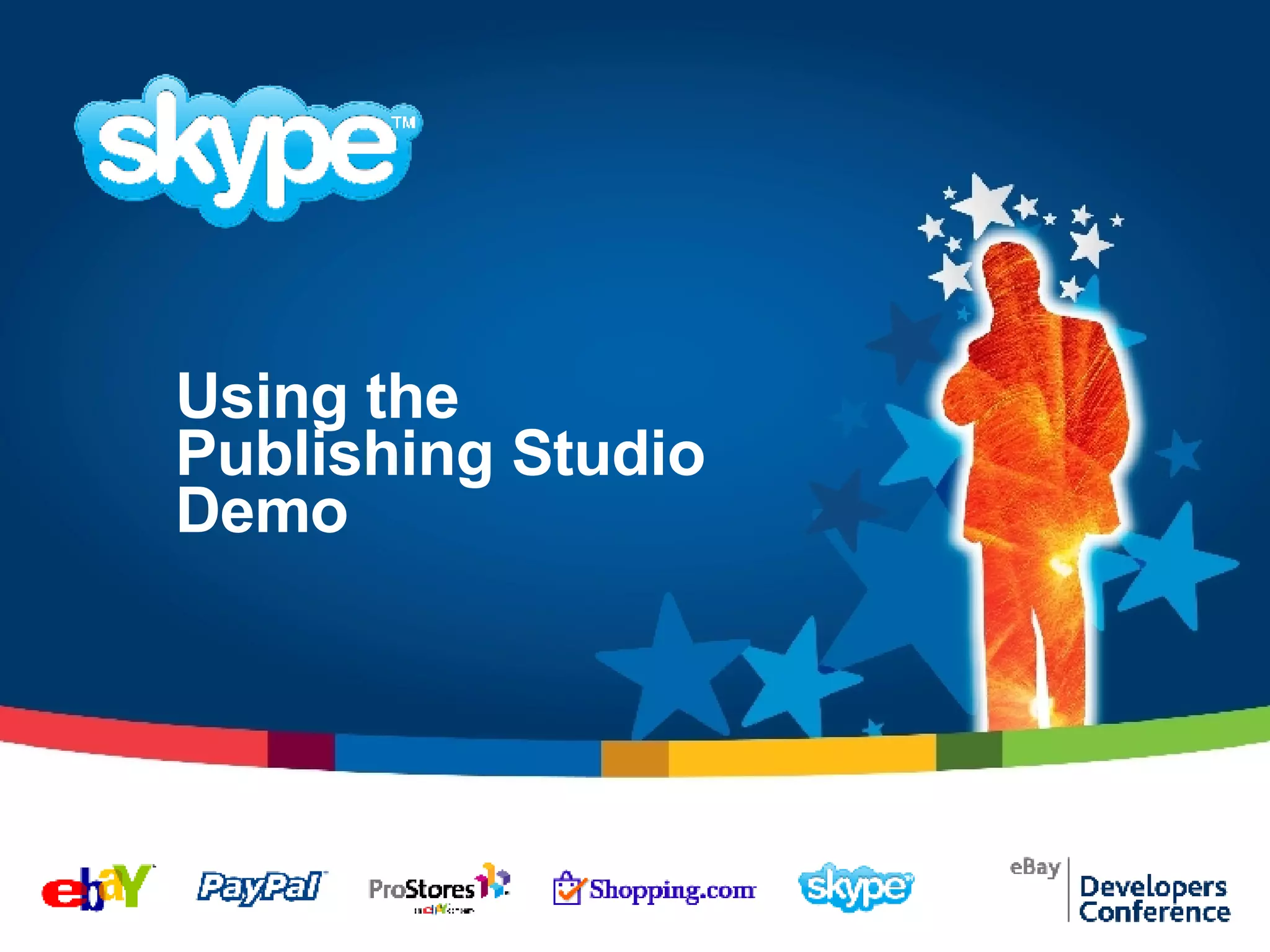 Using the Publishing Studio Demo 