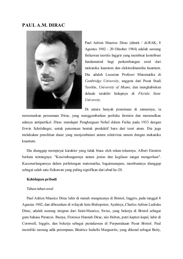 Paul Dirac