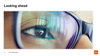 Looking ahead
Jisc’s future plans2
 