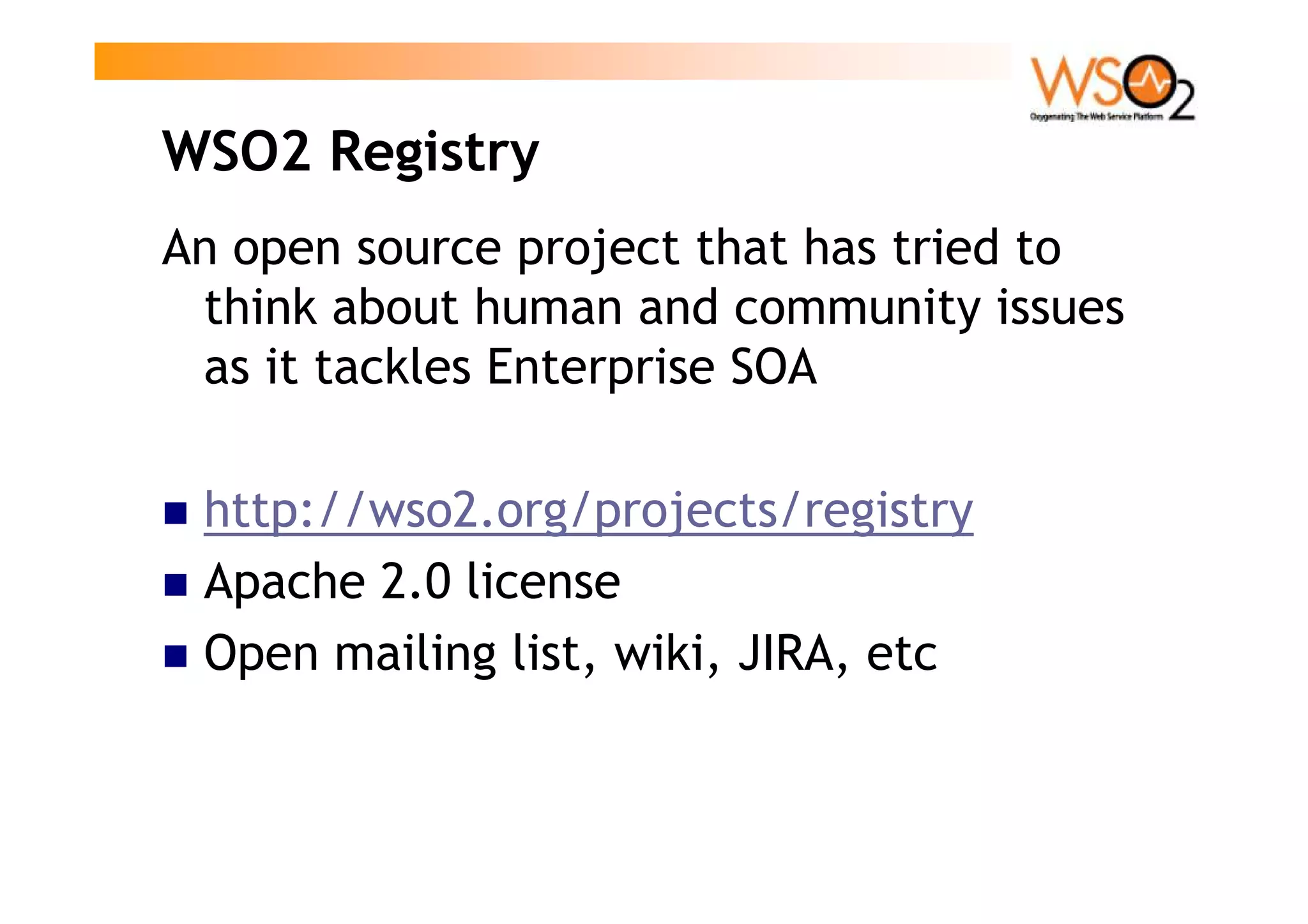 Paul Fremantle Restful SOA Registry
