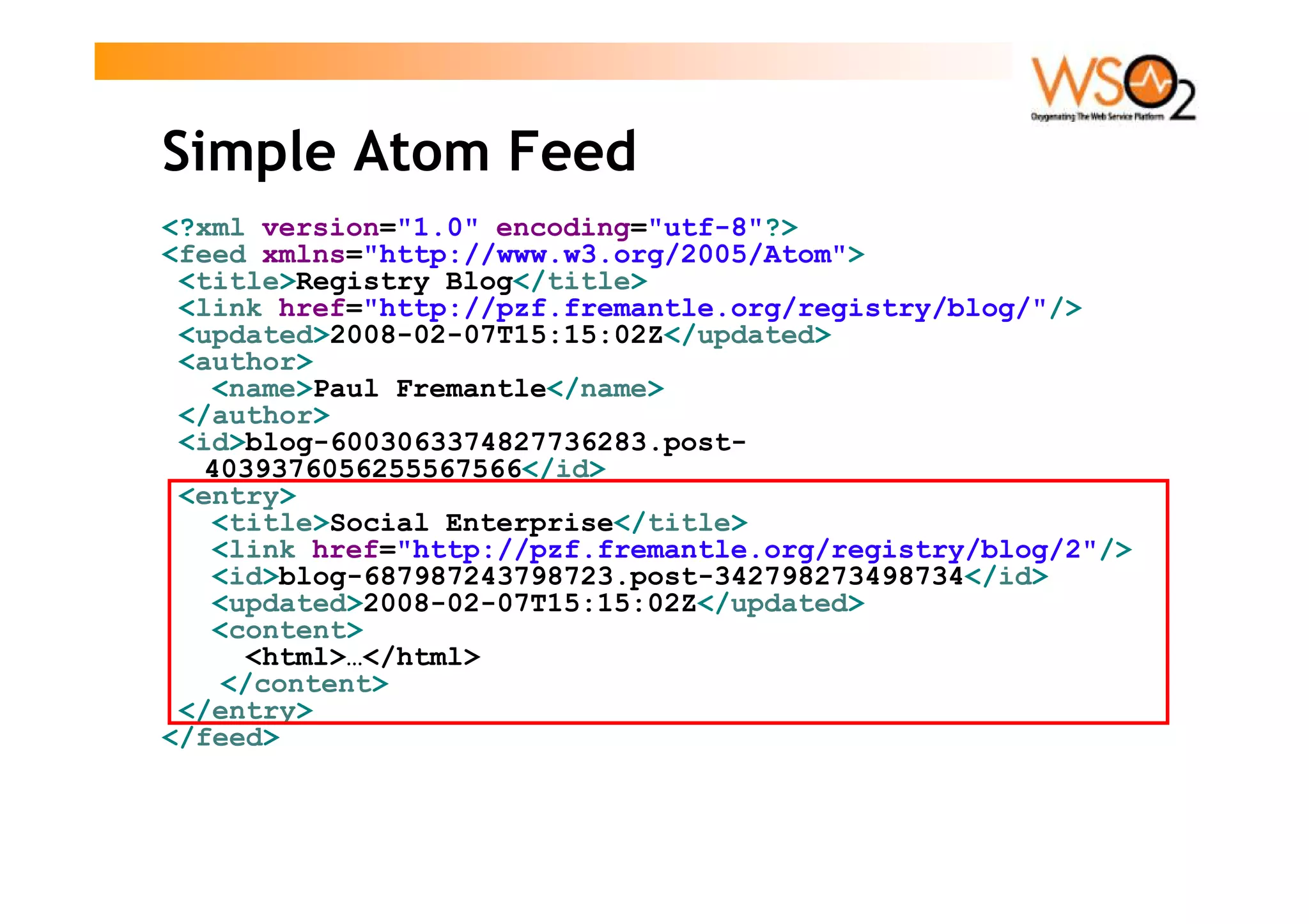 Paul Fremantle Restful SOA Registry