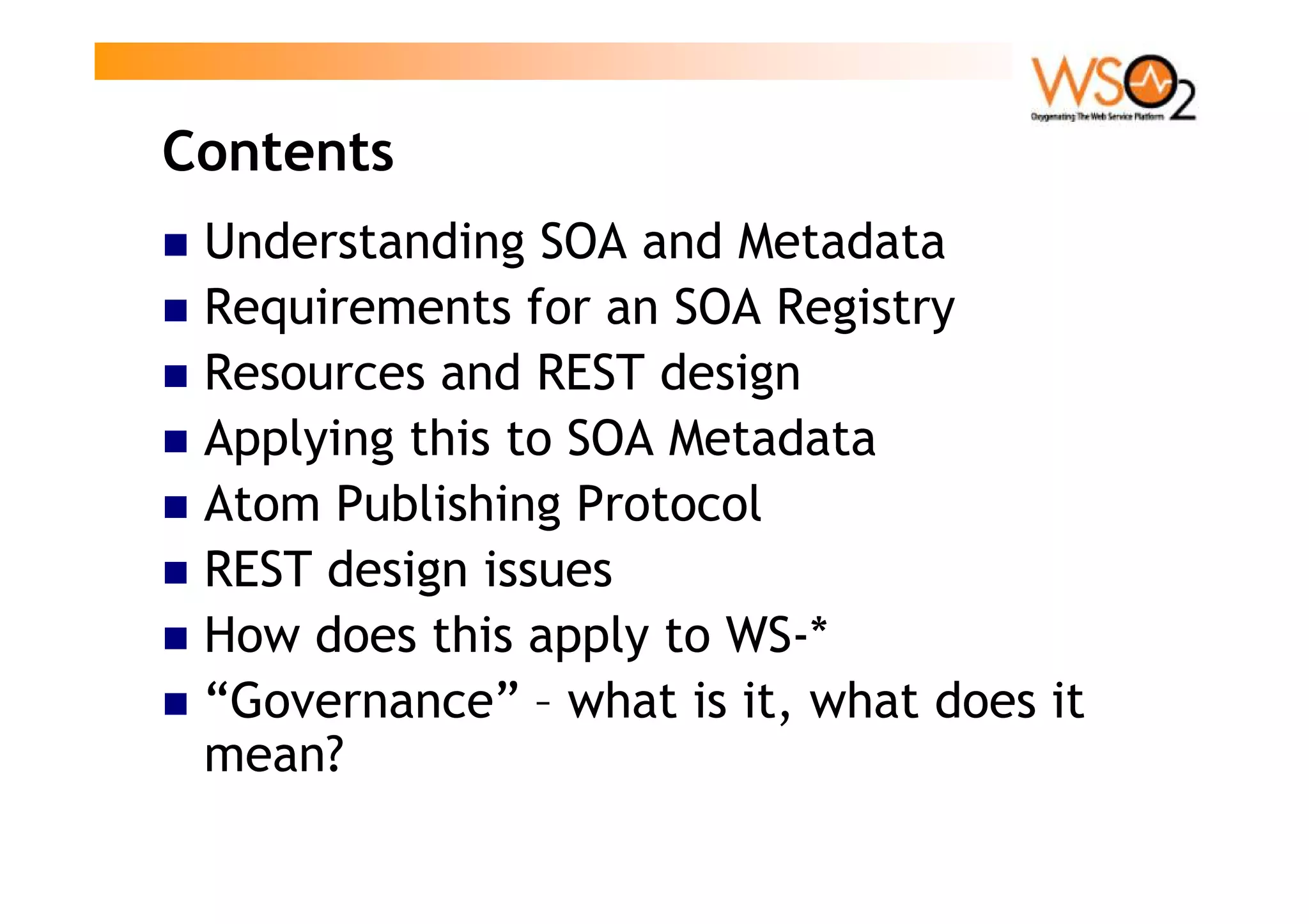 Paul Fremantle Restful SOA Registry