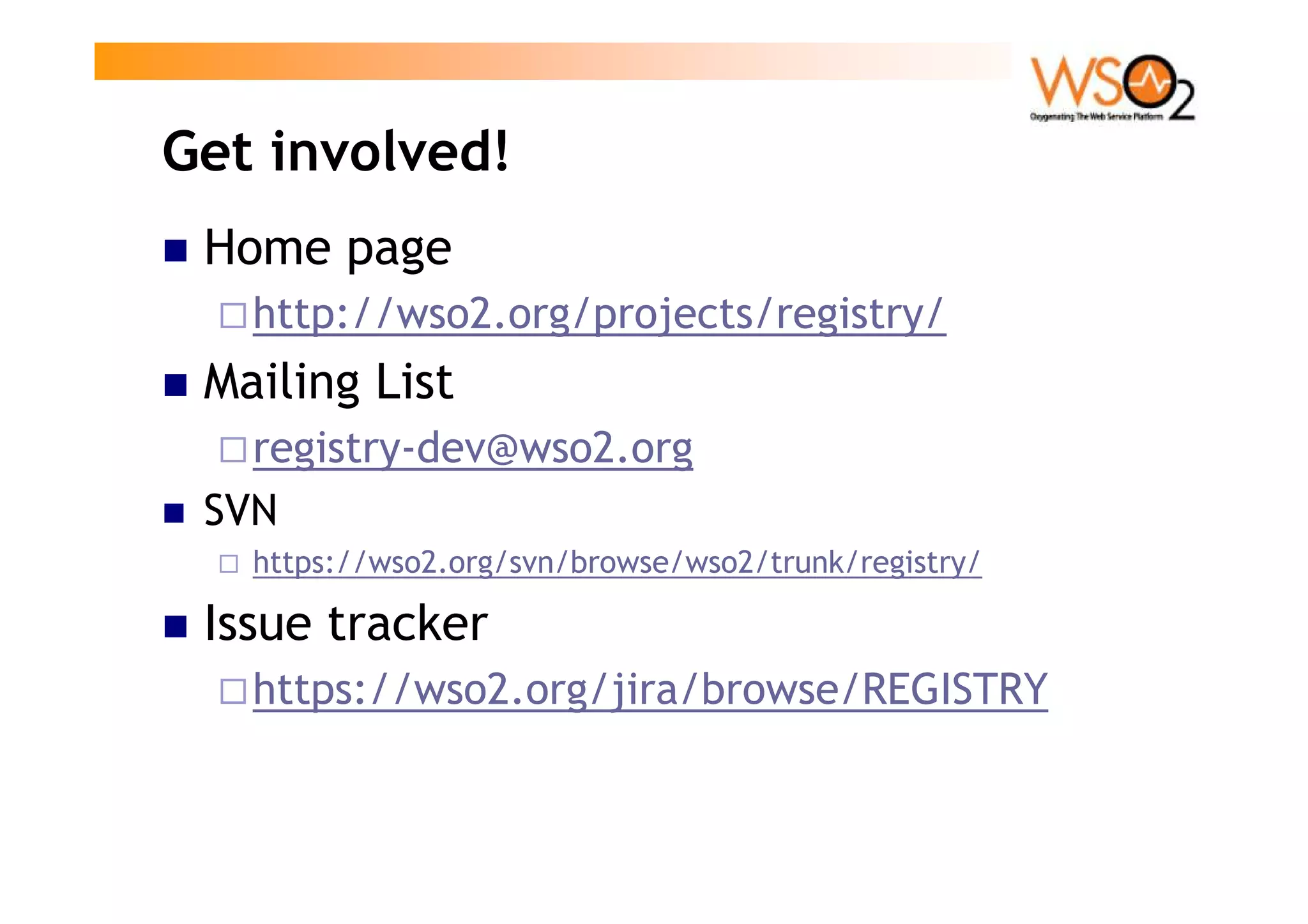 Paul Fremantle Restful SOA Registry