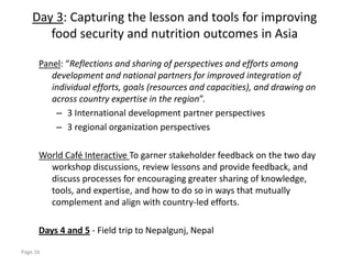 Overview of Workshop Objectives and Goals