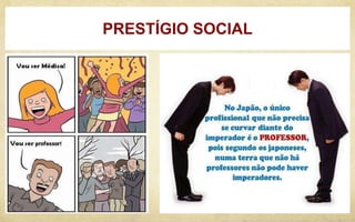 PRESTÍGIO SOCIAL
 