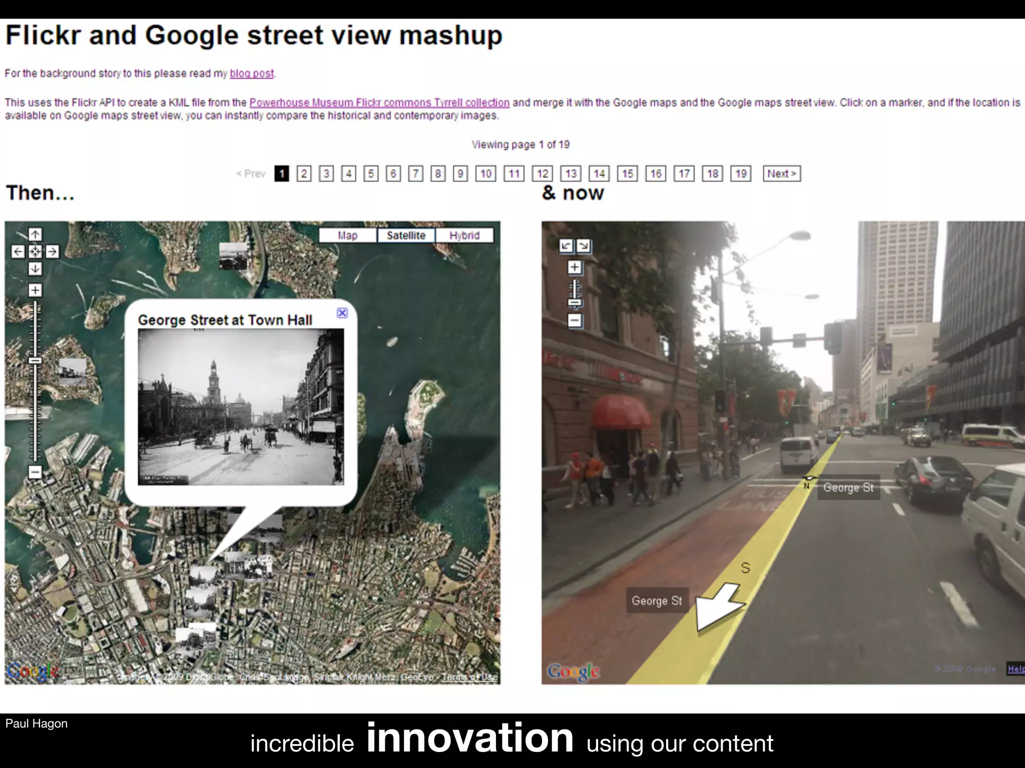 innovation using our content
Paul Hagon

             incredible
 