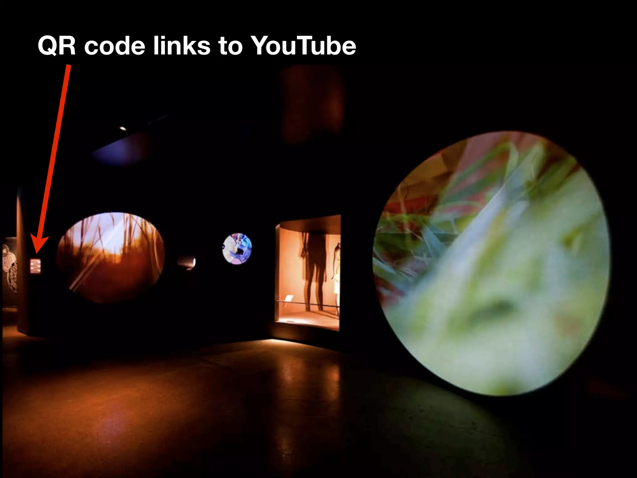 QR code links to YouTube
 