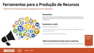 Webinar - Ensino a distância