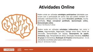 Webinar - Ensino a distância