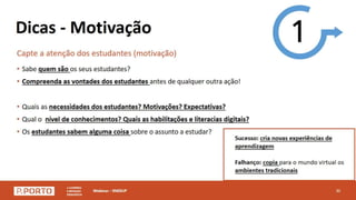 Webinar - Ensino a distância