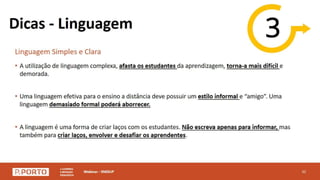 Webinar - Ensino a distância