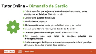 Webinar - Ensino a distância